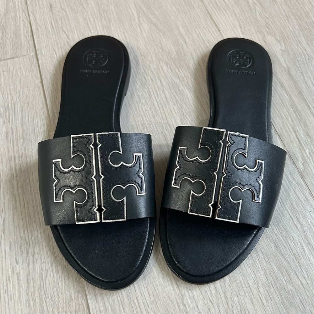 Tory Burch Black Slide Sandals Size 7